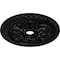 Ekena Millwork Bordeaux Deluxe Ceiling Medallion (Fits Canopies up to 4"), 23 5/8"OD x 3"ID x 2"P, Black Pearl CM23BOBPS - alternate 4